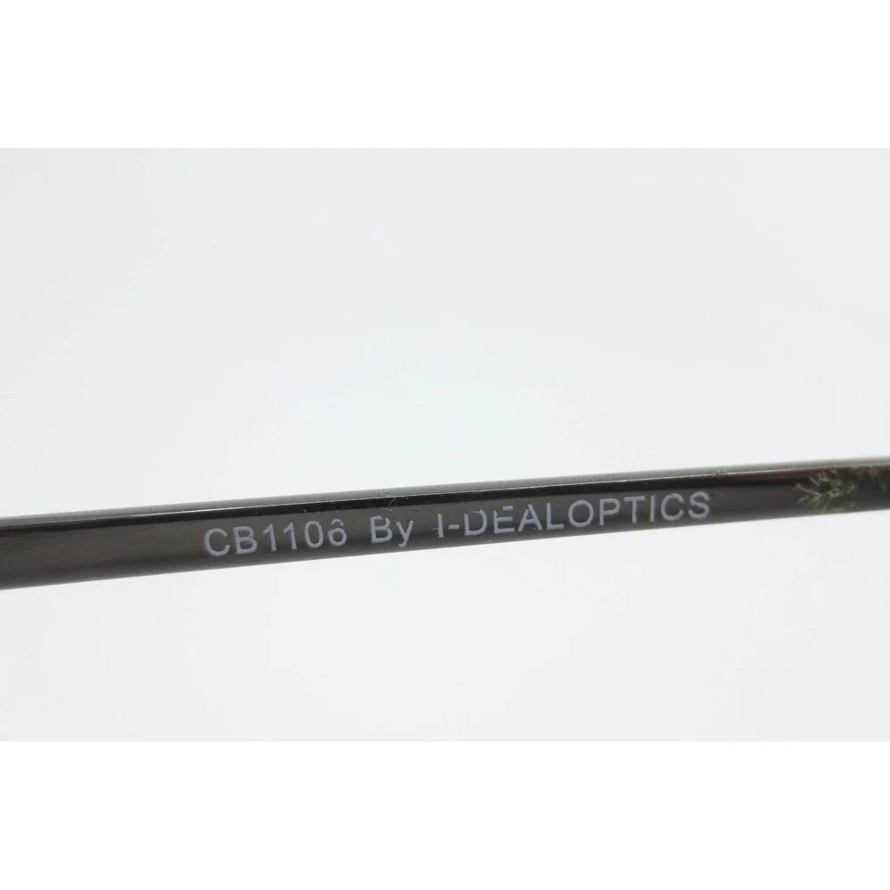 I-Deal Optics CB1106 Eyeglass Frames Gunmetal Aviator Semi-Rimless 57-13-150